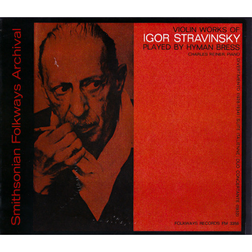 Violin Works Of Igor Stravinsky -Hyman Bress CD