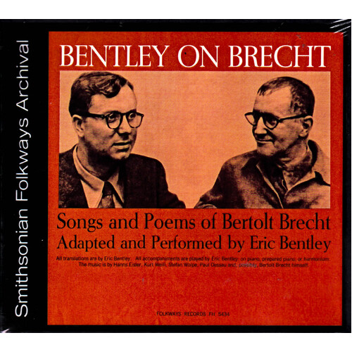 Bentley On Brecht: Songs &amp; Poems Of Bertolt Brecht -Eric Bentley CD