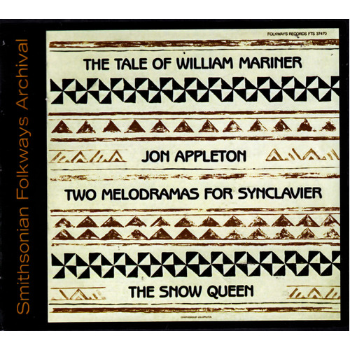 Two Melodramas For Synclavier -Jon Appleton CD