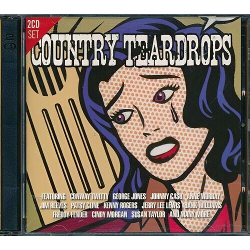 Country Teardrops 2-disc Conway Twitty Johnny Cash Freddy Fender CD NEW SEALED