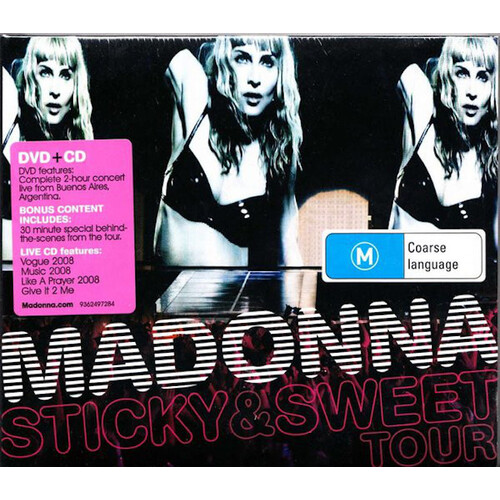 Madonna Sticky 8 &amp; Sweet Tour PRE-OWNED CD: DISC LIKE NEW