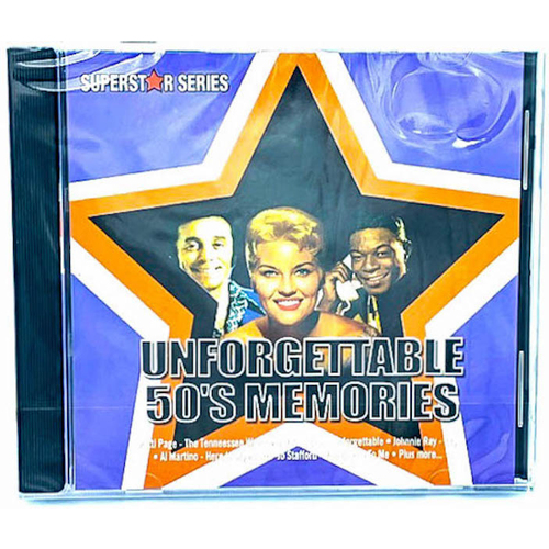 UNFORGETTABLE 50&#39;S MEMORIES - Superstar Series PRE-OWNED CD: DISC EXCELLENT