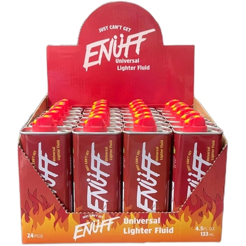 24-Pack Universal Lighter Fluid, Portable, 133ml Each – Refill Fuel for Lighters, Camping Stoves, BBQs &amp; More – Lighter Fluid Cans Set – Ideal for Out