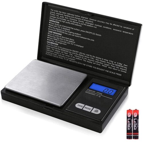 Pocket Mini Digital Kitchen Scales Medium Jewellery Electronic Herbs - 0.1g to 1000g- JMCo