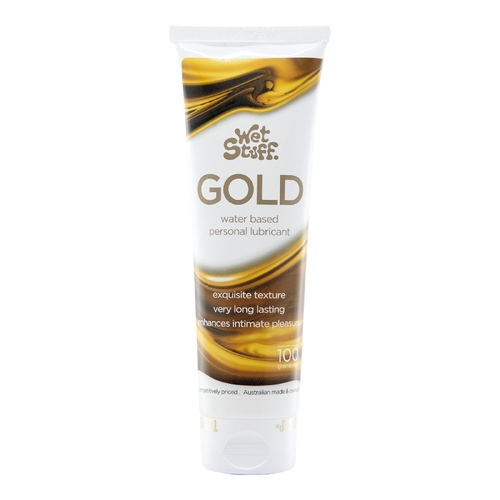 100g Wet Stuff Gold Lubricant Extra Long Lasting Clear Water Based Non Staining