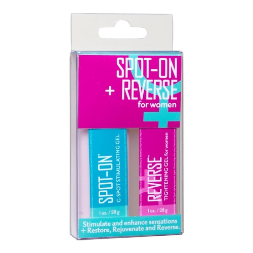 2pc Doc Johnson Spot-On Reverse Kit G-Spot Stimulating Tightening Gel for Women