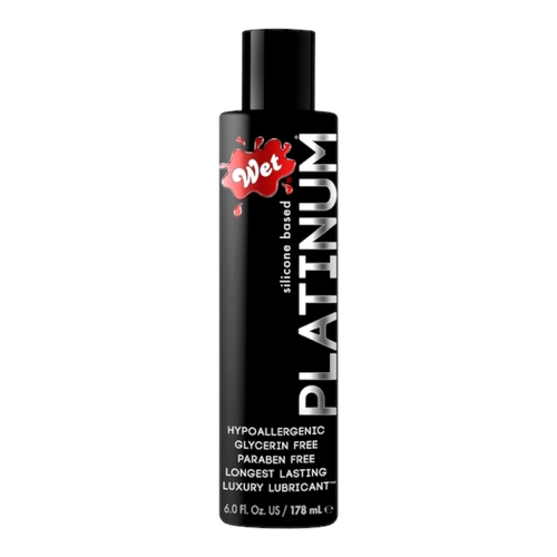 178ml Wet Platinum Silicone Lubricant Paraben Free Long Lasting Toy Safe