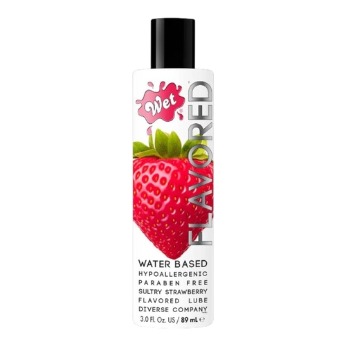 89ml Wet Flavoured Lube Sexy Strawberry Edible Oral Massage Safe Lubricant Gel