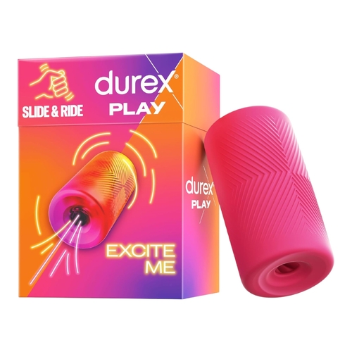 Durex Play Slide &amp; Ride Textured Reusable Male Masturbation Sleeve Waterproof