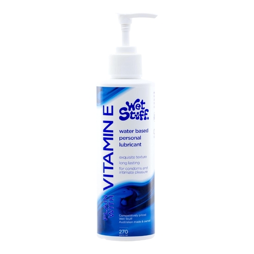 270g Wet Stuff Vitamin E Water Based Personal Lubricant Gel Pump Bottle