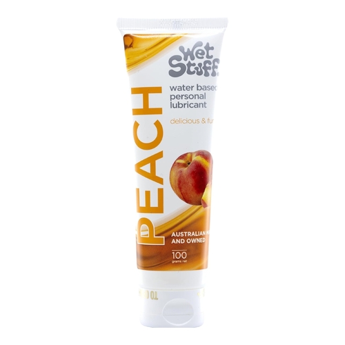100g Wet Stuff Peach Flavoured Lube Water Based Hypoallergenic Lubricant