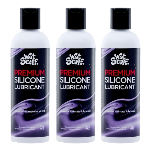 3 x 235g Wet Stuff Silicone Bodyglide Lubricant Long Lasting Toy Safe Lube