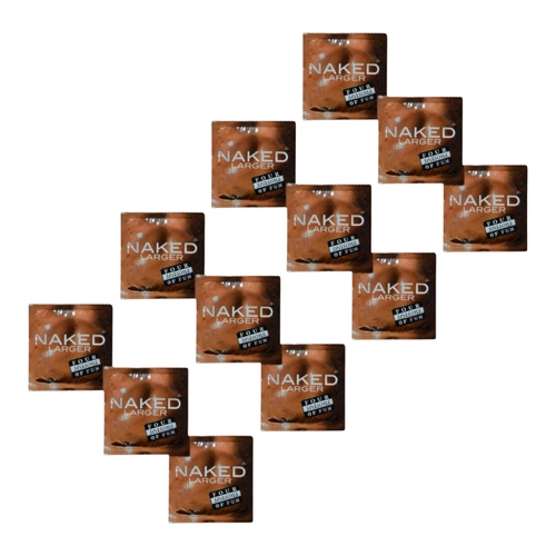 12 Pack Four Seasons Naked Larger Fit Condoms 60mm Ultra Thin Lubricated