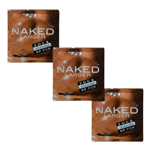 72 Pack Four Seasons Naked Larger Fit Condoms 60mm Ultra Thin Lubricated