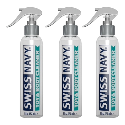 3 Pack of Swiss Navy Toy and Body Cleaner 177ml Intimate Adult Toy Spray Wash