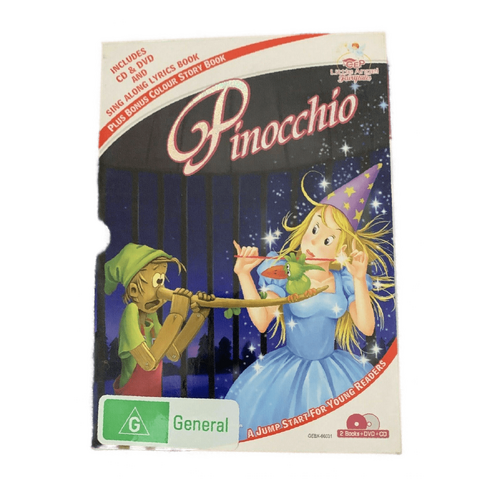 PINOCCHIO / CD/ SING ALONG BOOK/ COLOUR STORY BOOK SET DVD