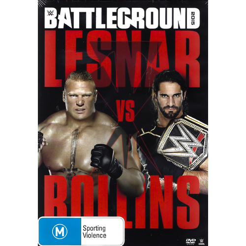 WWE Battleground 2015 - DVD Series Rare Aus Stock New Region 4