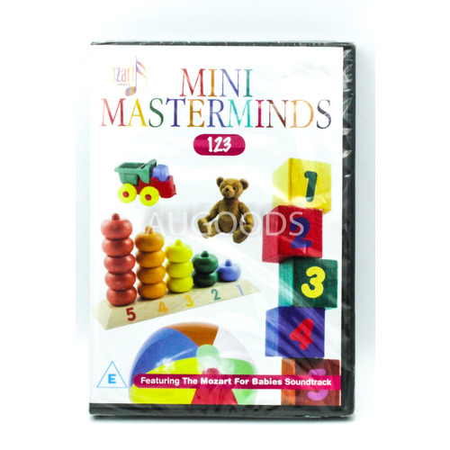 Mini Masterminds 123 -Educational DVD Series Rare Aus Stock New Region ALL