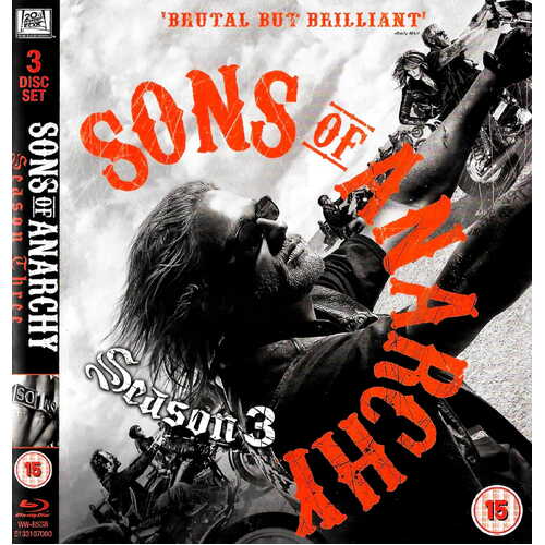Sons of Anarchy Season 3 - Blu-Ray Series Rare Aus Stock New Region B