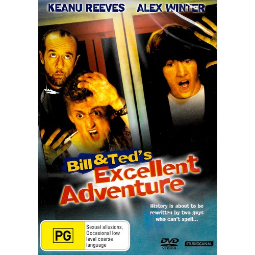Bill And Ted&#39;s Excellent Adventure - Rare DVD Aus Stock New Region 2,4,5