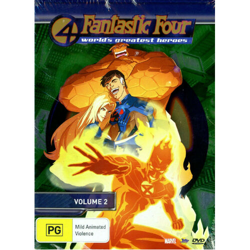 Fantastic Four World&#39;s Greatest Heroes : Vol 2 -DVD Series Animated New