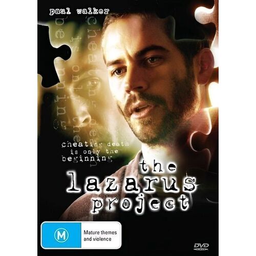 The Lazarus Projectt Paul Walker DVD