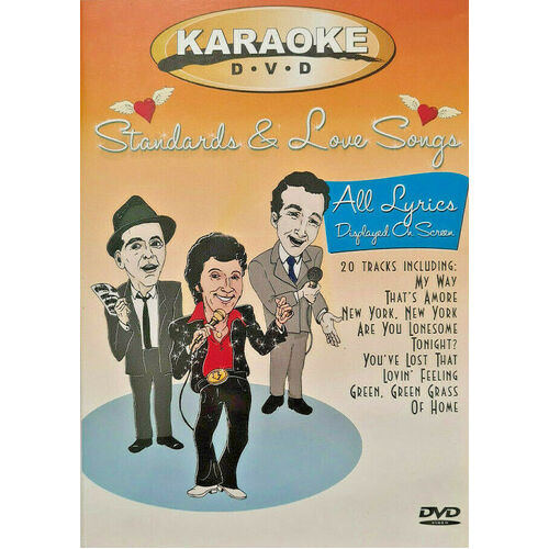 Karaoke - Standards And Love Songs -Rare DVD Aus Stock -Music New
