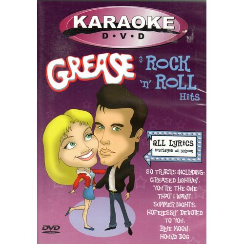 Karaoke - Grease &amp; Rock &#39;n&#39; Roll Hits(2003) -Rare DVD Aus Stock -Music New