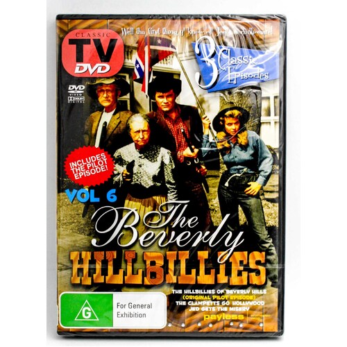 The Beverley Hillbillies Volume 6 - 3 Classic Episodes - DVD Series New