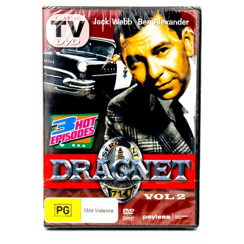 DRAGNET VOL. 2 JACK WEBB CLASSIC TV - DVD Series Rare Aus Stock New