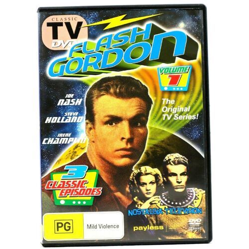 Flash Gordon Volume 1 Original TV Series - DVD Series Rare Aus Stock New