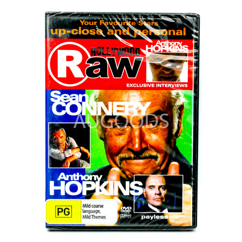 Hohllywood Raw- Sean Connnery &amp; Anthony Hopkins -Educational DVD Series New