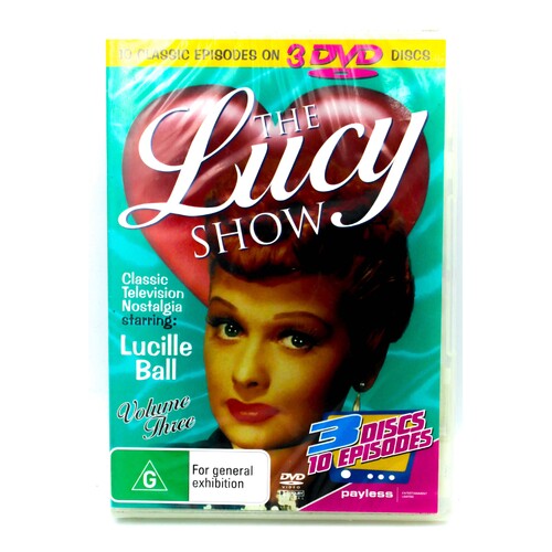 The Lucy Show Vol 3 - 3 Discs 10 Episodes - DVD Series Rare Aus Stock New