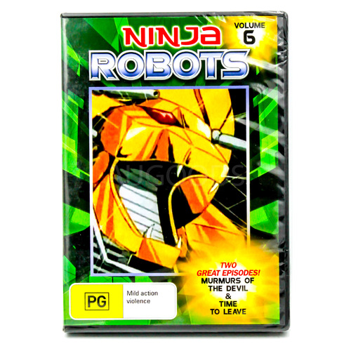 Ninja Robots Volume 6 -DVD Animated Series Rare Aus Stock New Region ALL