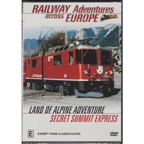 RAILWAY ADVENTURES ACROSS EUROPE LAND OF ALPINE ADVENTURE &amp; SECRET DVD