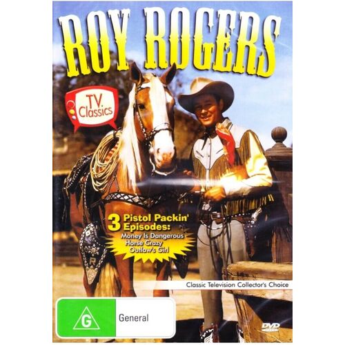 ROY ROGERS VOLUME 1 3 CLASSIC EPISODES - DVD Series Rare Aus Stock New