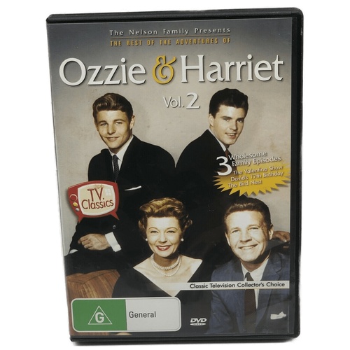 Ozzie &amp; Harriet: Vol 2 TV Classics 3 Episodes -DVD Series -Family New