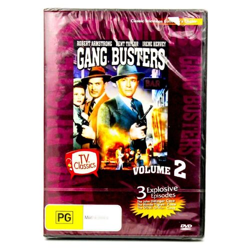 Gang Busters Volume 2 - DVD Series Rare Aus Stock New Region 4