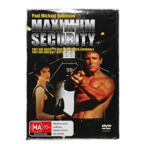 MAXIMUM SECURITY: PAUL MICHAEL ROBINSON REGION 4 - Rare DVD Aus Stock New