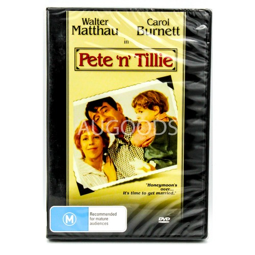 PETE &#39;N&#39; TILLIE Carol Burnett Walter Matthau - Rare DVD Aus Stock New Region 4