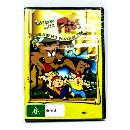 The Three Little Pigs Children&#39;s Favourites -Kids DVD Rare Aus Stock New