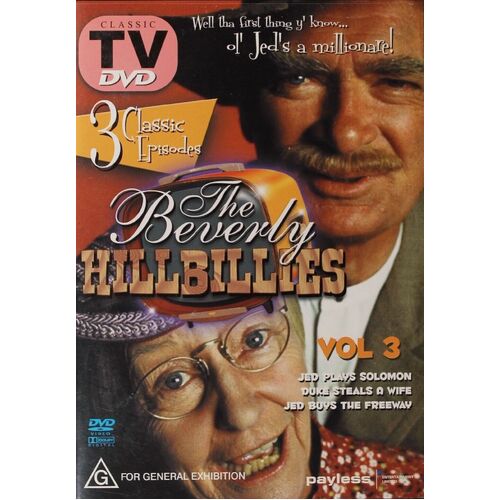 BEVERLY HILLBILLIES VOL. 3 3 CLASSIC EPISODES -DVD Series Comedy New Region ALL