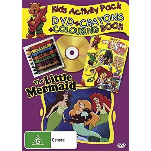 THE LITTLE MERMAID Kid&#39;s ChildrenACTIVITY PACK CRAYONS COLOURING BOOK Box set