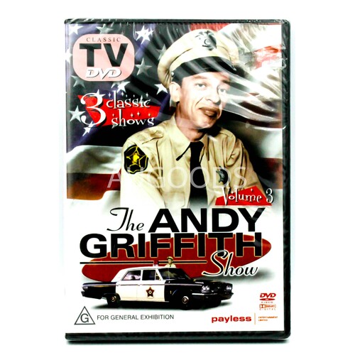 THE ANDY GRIFFITH SHOW : Volume 3 1960&#39;s Family Comedy TV Show DVD