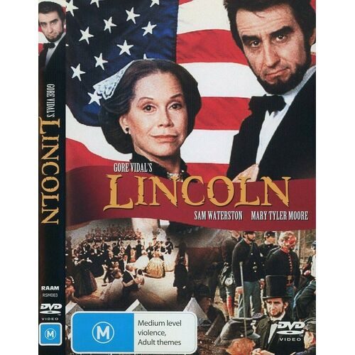 LINCOLN - Sam Waterston Mary Tyler Moore,Richard Mulligan -Educational DVD New