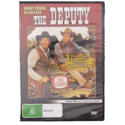 THE DEPUTY - 3 SHARP-SHOOTIN&#39; EPISODES - Rare DVD Aus Stock New