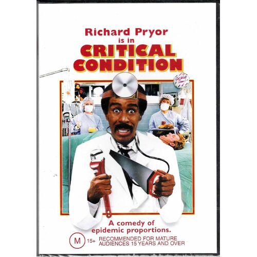 Critical Condition Richard Pryor -Rare DVD Aus Stock Comedy New Region 4