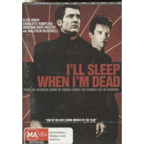 I&#39;LL SLEEP WHEN I&#39;M DEAD - Clive Owen, Malcolm McDowell - DVD New