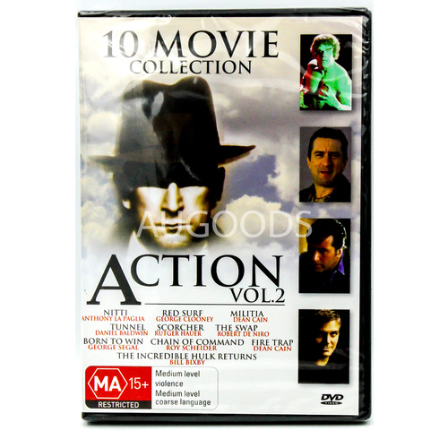 10 Movie Collection Action Vol 2 - Rare DVD Aus Stock New Region ALL