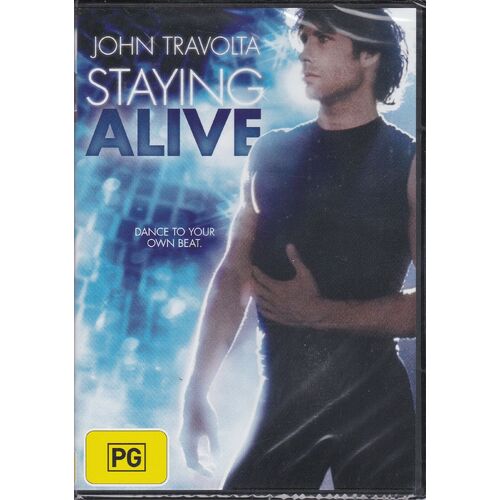 Staying Alive: John Travolta Region 4 -Rare DVD Aus Stock -Music New